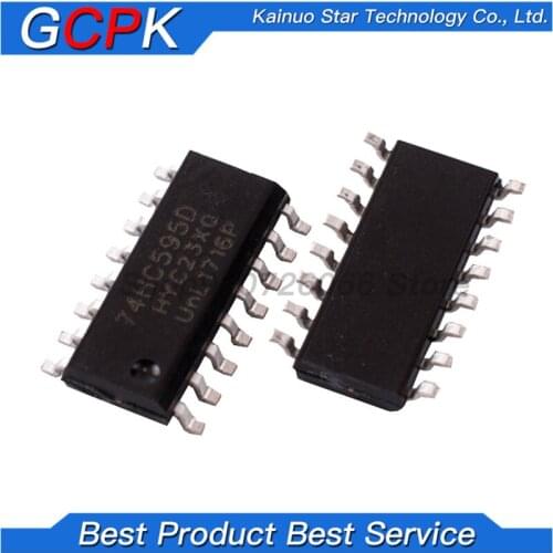 20PCS 74HC595D SOP16 74HC595 SOP SN74HC595DR SMD new and original IC