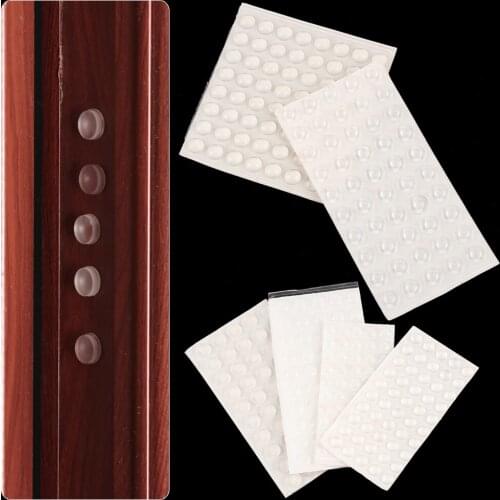 50/64/100pcs New self adhesive furniture door cushion stopper Durable collision cushion avoid loud bumper silicone pads