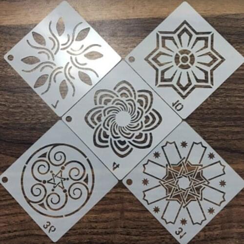 56 Pack Mandala Dot Painting Templates Stencils Perfect for DIY Rock Painting Art Projects 3.6X3.6 Inch 9X9 cm