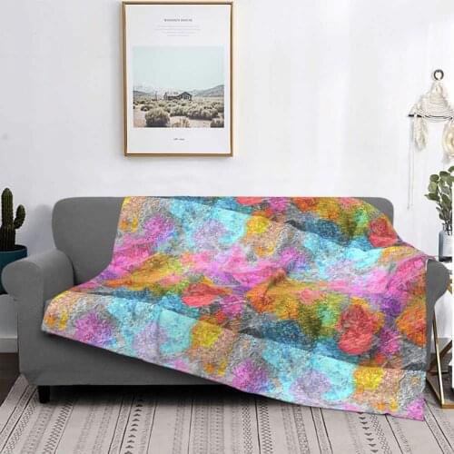 Abstract Colors Carpet Living Room Flocking Textile A Hot Bed Blanket Bed Covers Luxury Blanket Blanket Flannel Blanket
