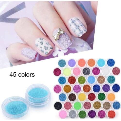 Nail Art Glitter Shimmer Powder Glitter Fine Dust Powder Decoration Crystal Diamond Glitter Pigment Holographic Sparkle Nail Art