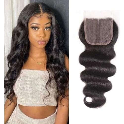 Brazilian Body Wave Lace Closure 4x1 Transparent HD Lace Closure T Part Lace Brazilian Remy Hair 4x1 Closure Human Hair Closure