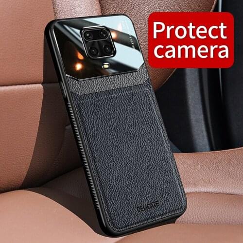 Phone Case for Xiaomi Redmi Note 9s Case Cover PC Retro Grained Skin-pattern Leather Case for Redmi Note 9s 9 s Pro Max Bumper