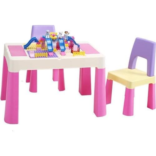Tavolino Y Silla Infantil Chair And Tavolo Bambini Mesa De Plastico Game Kindergarten Kinder Study For Bureau Enfant Kids Table