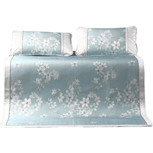 Mercury Home Textile Viscose Fiber Mat 1.8 M Foldable Summer Mat Two/Three-Piece Set Student Dormitory Summer Air-Conditioning