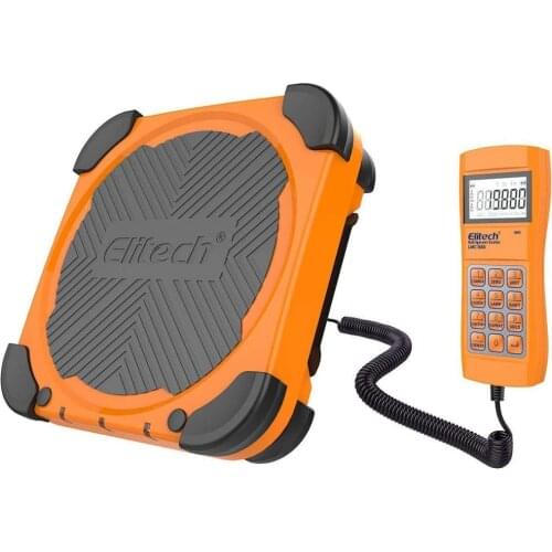 Elitech LMC-300L Electronic Refrigerant Charging/Recovery Scale HVAC A/C with Audible Alarm, Weight Scale 220lbs/100kgs