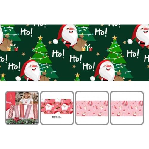 Delicate Useful Christmas Iron on Vinyl Sheet PVC Heat Transfer Vinyl Vintage for Christmas