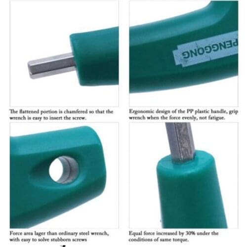 Key Hex Wrench Set Flathead T-Handle Spanner Hexagon Screwdriver Tools Hand Motorycle Reapair 1.5/2/2.5/3/4/5/6/8mm Bike Au J7O5