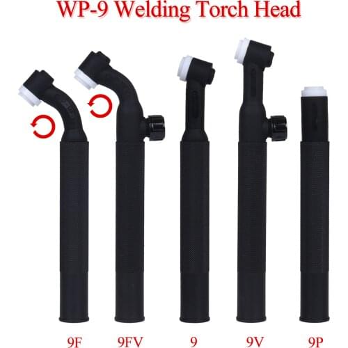 WP9 WP9F 9F 9V 9FV SR9 SR9F SR9V SR9FV SR9P TIG Torch Body Air Cooled Head Rotatable 125 AMP