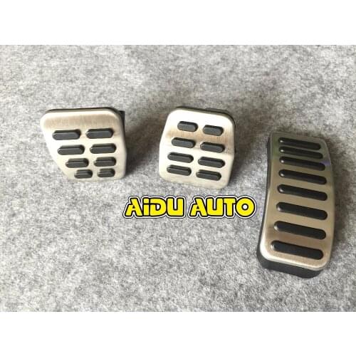 Stainless steel Car Pedals Cap Accelerator Brake Cover MT For VW Polo Golf 4 Jetta MK4 Bora