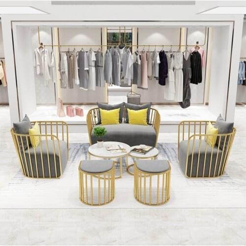 Nordic clothing store sofa shop with simple modern Korean manicure shop reception beauty salon small sofa net red