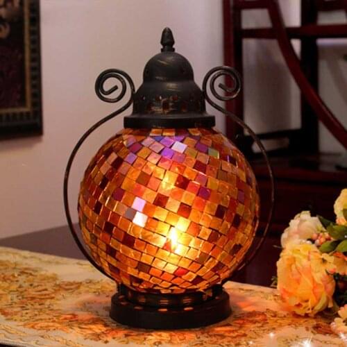 Nordic Moroccan Candlestick Crystal Table Iron Glass Candle Holders Table Candle Lantern Candlelight Dinner Home Ornaments