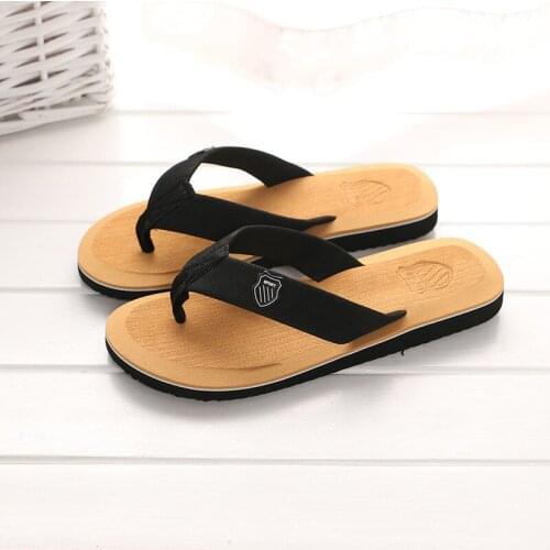 2020 New Arrival Summer Men Flip Flops High Quality Beach Sandals Anti-slip Zapatos Hombre Casual Shoes Wholesale Size 37-48