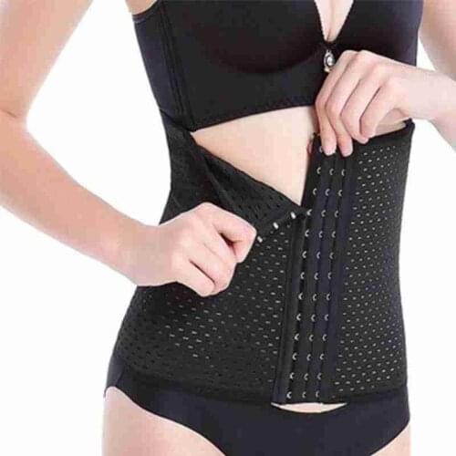 Hollow Corset Women Waist Trainer Latex Cincher Girdles Shapewear Slimming Belt Body Shaper Fitness Corset Sheath Plus Size