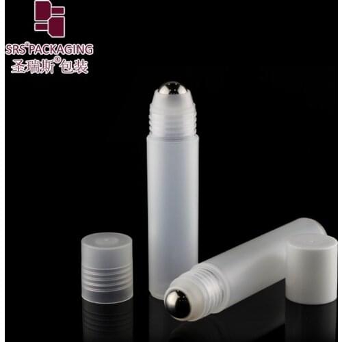 Popular Empty Round 30ml 35ml Frosted Clear Plastic Essential Oil Roll On Bottle Made in China