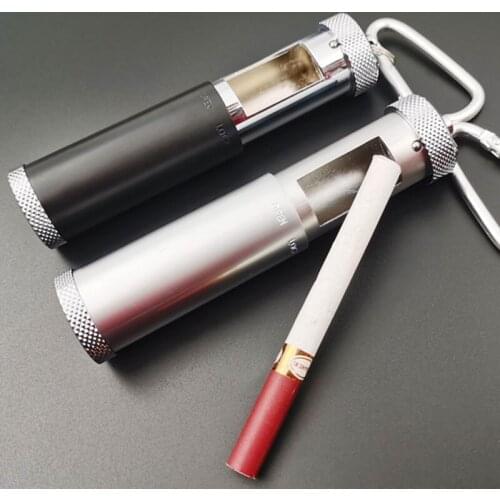 Japanese Style Portable Carry Ashtray Outdoor Personality Mini Metal Sealed Ash Tray Smoking Holdwer Box Fashion Merchandise