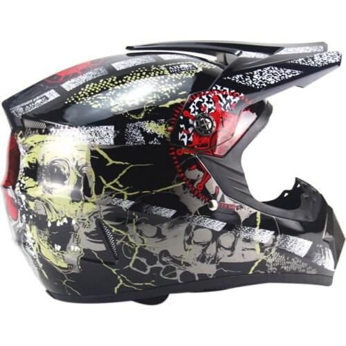 Professional Racing Motocross Casque Hors Route Motorcycle Helmet Black
