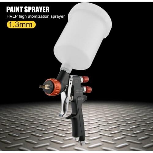 Car Paint Sprayer HVLP High Atomization Spray Gun Gravity Coating Airbrush Auto Aluminum Alloy Anodized Coating Airbrush