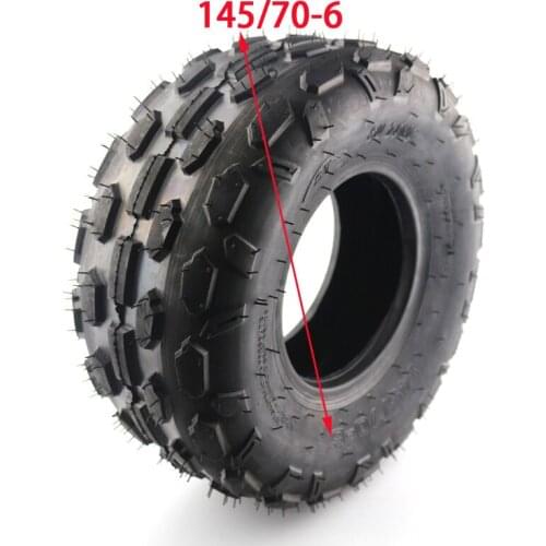 Size 145/70-6 tubeless tyre 6 Inch ATV Vacuum Tire four wheel vehcile Fit for 50cc 70cc 110cc Small ATV Front Or Rear Wheels