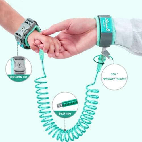 Child Safety Harness Leash Anti Lost Wristband Strap Link Traction Rope For Baby Toddler Kids Outdodr Walking Adjustable Belt