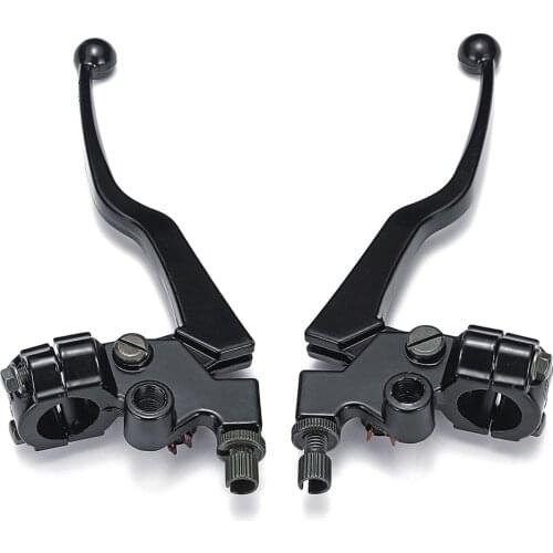 Motorcycle Brake Clutch Levers Black For Honda CG 125 Aluminum Alloy Motorbike Brake & Clutch Lever Cable Front Brake