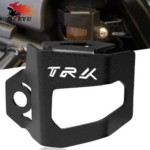 TRK LOGO 6061 Aluminum alloy Motorcycle Rear Brake Fluid Tank Reservoir Guard Cover Protector For Benelli TRK TRK 502 502X 2020