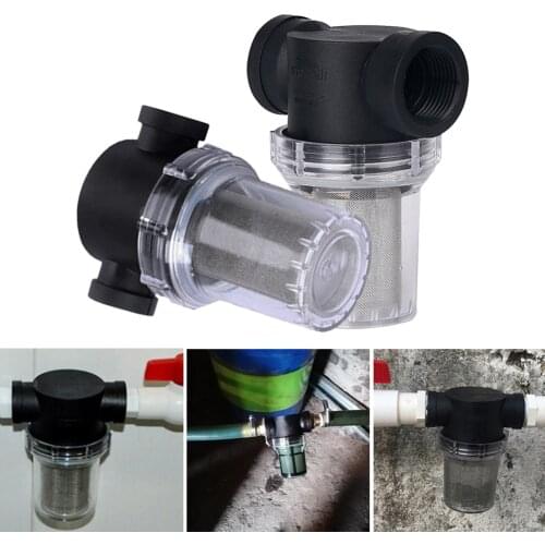 Garden Hose Filter For Pressure Washer Inlet Water 1/2'' 3/4'' 1'' 20/40/80 Mesh Screen Sediment Filter Attachment