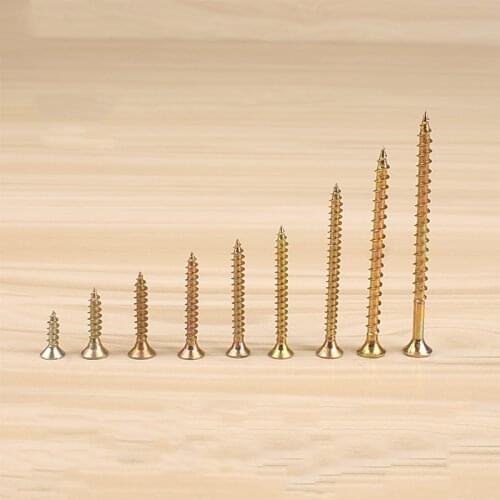 High Quality Carbon Steel Flat Head Cross Screw 14-70mm Length Cross Recessed Countersunk Flat Head Self-tapping Screw