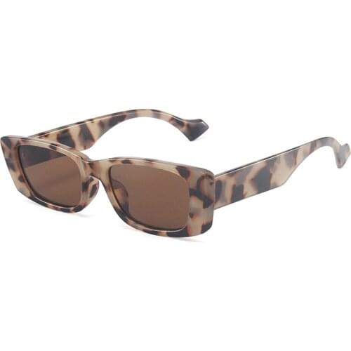 Longkeeper Retro Small Rectangle Sunglasses Women Ins Popular Fashion Candy Color Eyewear Men Square Sun Glasses Shades UV400