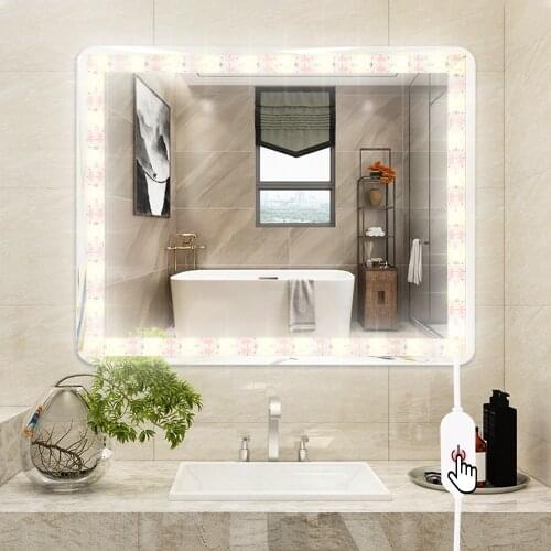 USB LED Strip Touch Switch Vanity Makeup Mirror Light LED Light 5V Dimmable Lamp Tape For Bedroom Bathroom Dressing Table