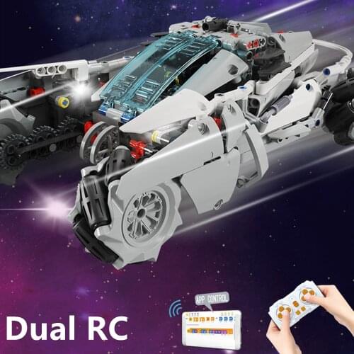Technical Remote Control Vehicle APP RC Rotation Drift Racing Car Electric Building Blocks Bricks Creator Kids Toy Boys Gifts