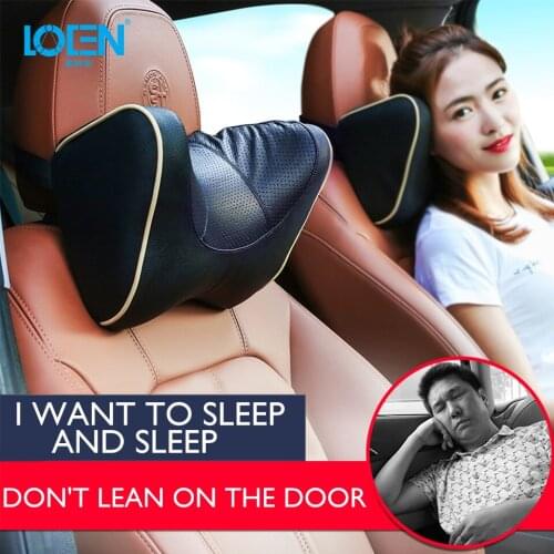 LEON U shaped Car Headrest Neck Pillow Auto Support Memory Foam Universal Support For Travel Office Home Car For all car