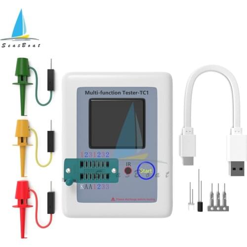 LCR-TC1 Transistor Tester 3.5inch Colorful Display Multifunctional TFT Diode Triode Capacitance Meter LCR ESR Meter Multimeter