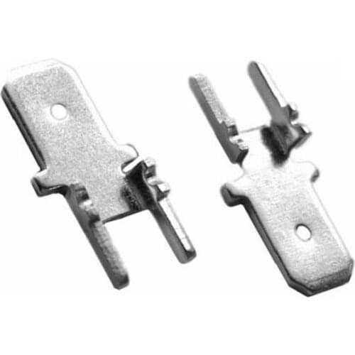 0.8mm 4.8 insert H-type 187 anti-inverted position PCB welding terminal