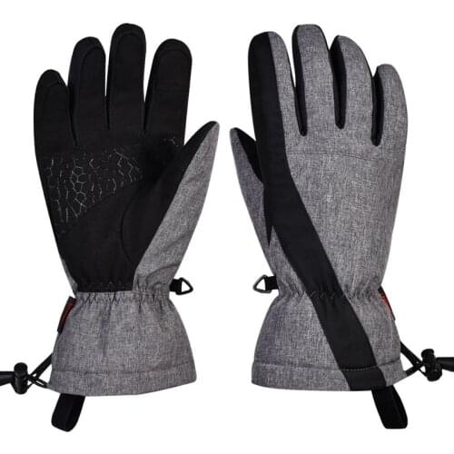 1 Pair Touch Screen Thermal Winter Gloves Full Finger Anti-Skid Warm Snow Ski Gloves Waterproof Cycling Motorcycle Heated Gloves