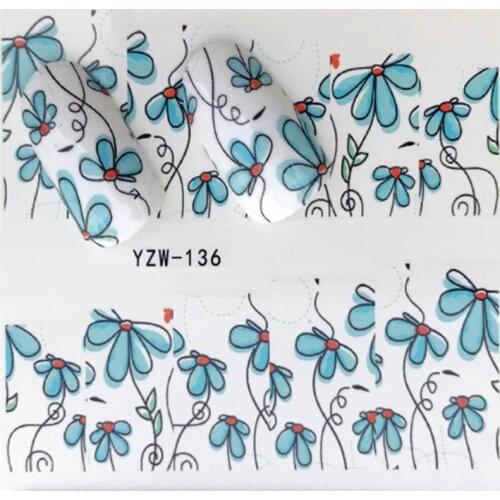 10 Sheets Nail Sticker Butterfly Summer Colorful Water Transfer Nail Decorations UV Gel Polish DIY Decals