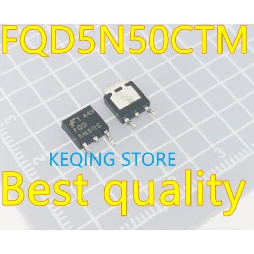 10pcs FQD5N50CTM FQD5N50C D5N50