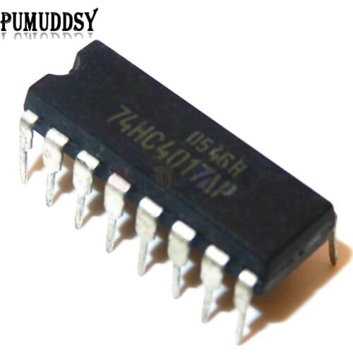5PCS 74HC4017N DIP-16 MC74HC4017N DIP 74HC4017AP 74HC4017 DIP16 SN74HC4017N