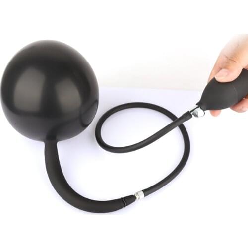 Liquid Silicone Anal Plug Inflate Butt Expandable Anal Dilator Air-filled Buttplug Pump Dildo Sex Balls Toys for Women Men Gays