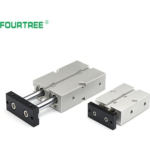 Double Rod TN Type Pneumatic Cylinde Aluminum Alloy 10 16 20 25 32mm Bore10/20/30/40/50/60/70/80/90/150mm Stroke Air Cylinder