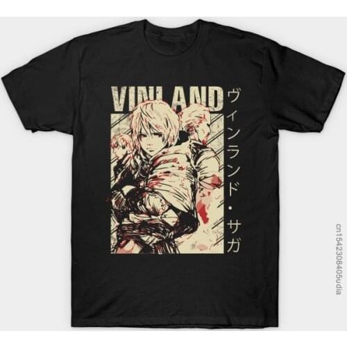 Men T Shirt Vinland Saga Tshirt Women Tshirts Men Cotton Tees Tops Hip Hop Harajuku Streetwear Camisas Hombre