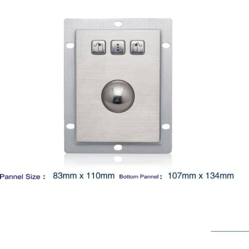 HS110G38-R3 Trackball Industrial Embedded Metal Photoelectric Waterproof Violent Mouse Touch Screen