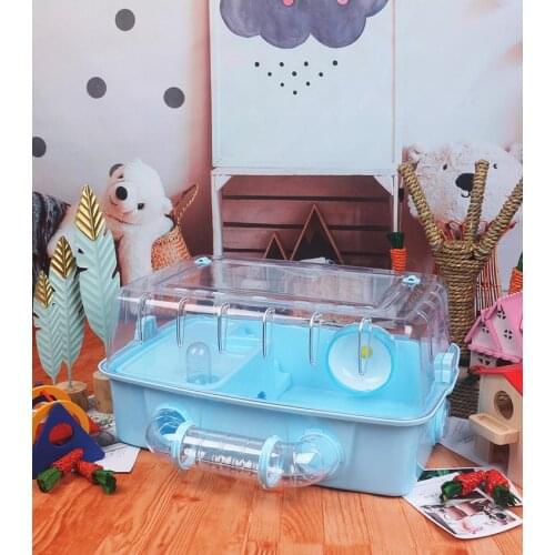 Hamster Cage Drawer Villa Oversized Hamster Supplies Set Complete Golden Bear Base Cage Transparent