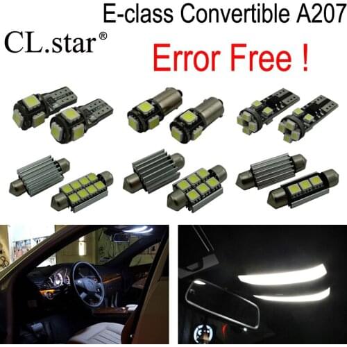 15pcs LED interior light Kit For Mercedes E class A207 Convertible Cabriolet E220 E250 E260 E300 E320 E350 E400 E500 E550 10-16