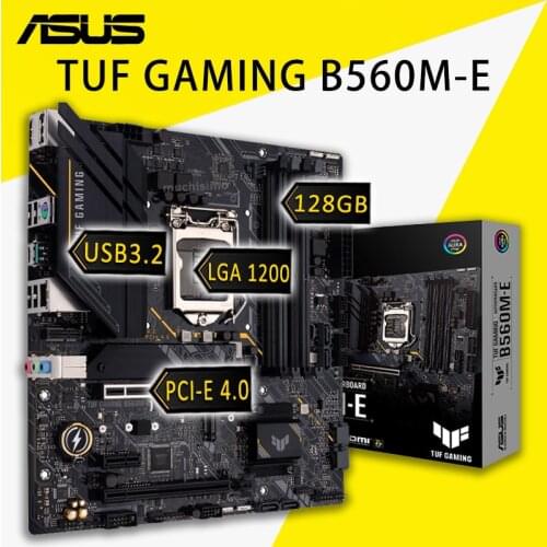 LGA 1200 Asus TUF GAMING B560M-E Motherboard DDR4 Support 10th/11th-Gen Intel CPU Gaming Intel B560 Gaming Placa-mãe 1200 CPU