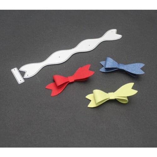 Metal Cutting Dies Scrapbooking Craft Cute Bowknot Bow Cut Dies Embossing Card Making Decor Mallen En Stansen
