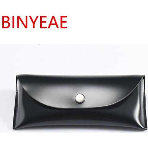 Fashion Black White Beige Sunglasses Case Portable Unisex Faux Leather Eye Glasses Holder Box Cover Unisex Baffle Inside SH258