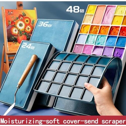 Send scraper-Watercolor Paints Tins Box Palette Painting Storage Paint Tray Palette Paint Box For Arts
