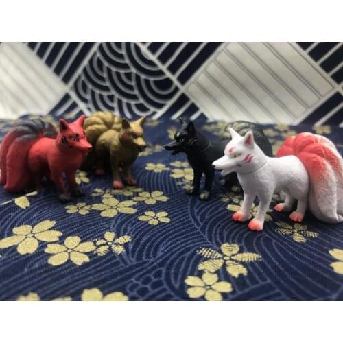 Pvc figure model toy tails fox 6pcs/set