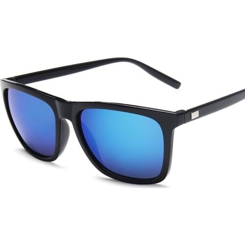 9 Colors Luxury Square Sunglasses For Women Men Brand Designer Retro Frame Big Sun Glasses Colorful Reflective Vintage Glasses